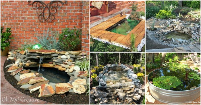 Pond garden diy patio ideas water easy waterfall liner backyard diagram build koi simple building small fountain pump outdoor pipes